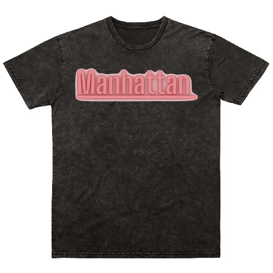 Manhattan NYC Mineral Wash T Shirts
