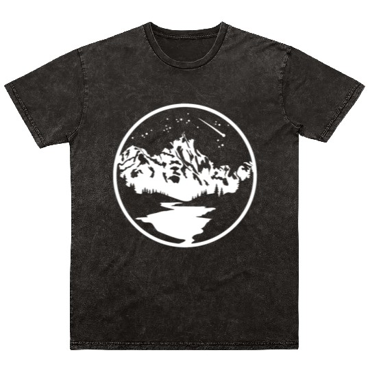 Nature Lover Midnight Sky Hiking Camping Outdoor Mineral Wash T Shirts