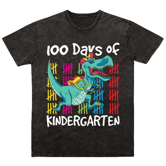 100 Days Of Kindergarten Sweet Cute Sayings Team Mineral Wash T Shirts