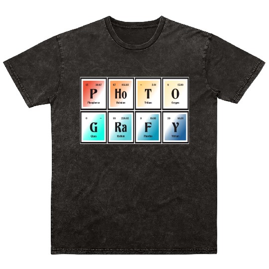 Photography | Periodic Table of Elements Mineral Wash T Shirts
