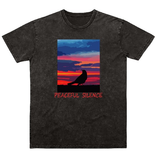Peaceful Silence Mineral Wash T Shirts