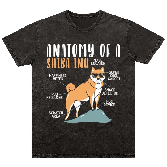 Shiba Inu Japanese Dog Lover Puppy Paw Love Mineral Wash T Shirts