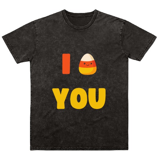 CUTE HALLOWEEN LAZY COSTUME I CANDY CORN YOU Mineral Wash T Shirts
