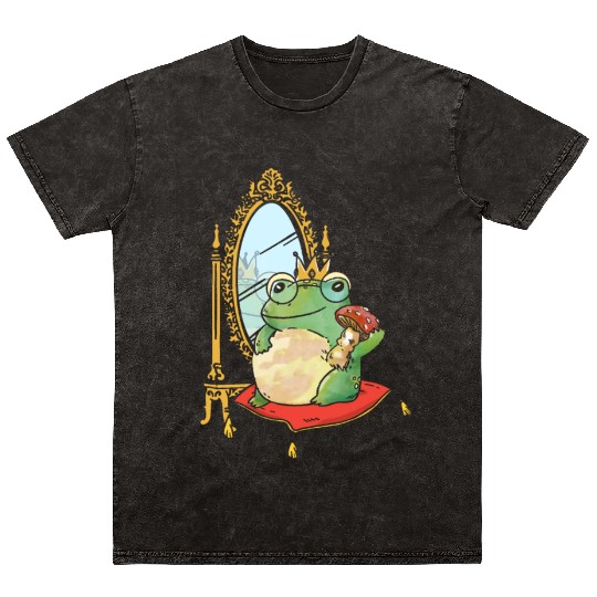 Classy Royalty Prince Toad Frog Amphibian Mineral Wash T Shirts