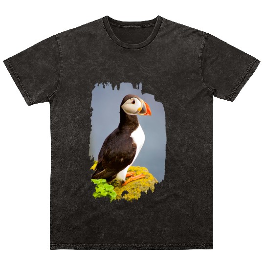 Atlantic Puffin Mineral Wash T Shirts