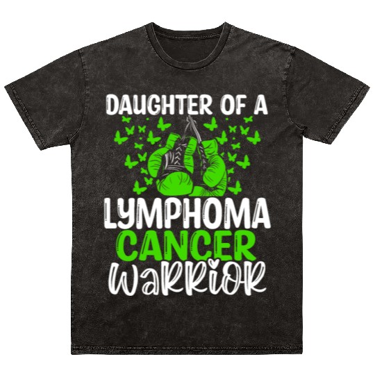 Lymphoma Cancer Awareness Month Daughter Mineral Wash T Shirts