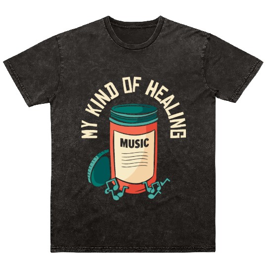 Music Pills Musician Notes Lover Healing Mineral Wash T Shirts