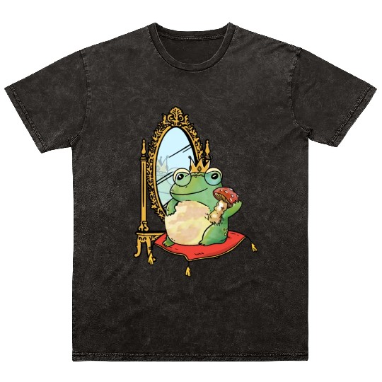 Classy Royalty Prince Toad Frog Amphibian Mineral Wash T Shirts