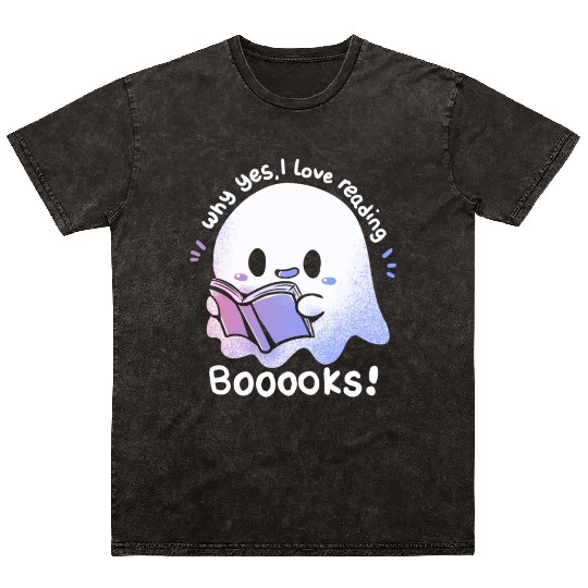 I Love Reading Booooks Mineral Wash T Shirts