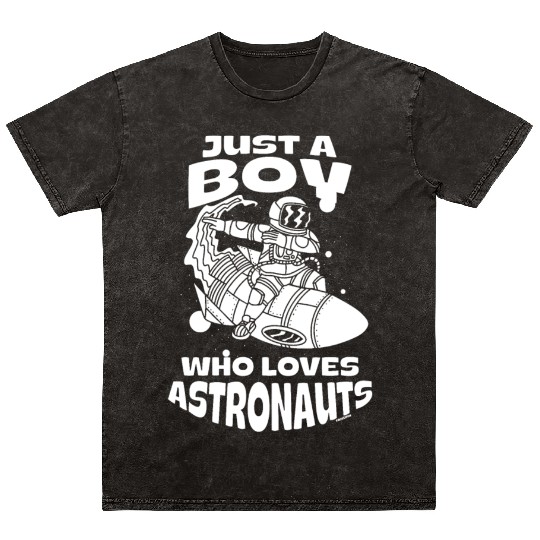 Boy love astronauts Mineral Wash T Shirts