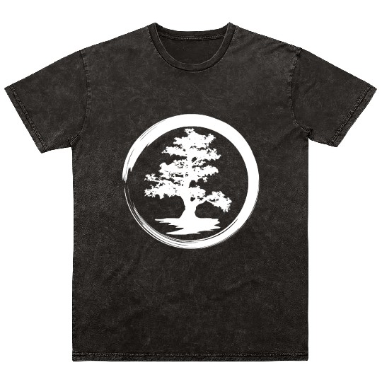 japanese bonsai tree Mineral Wash T Shirts