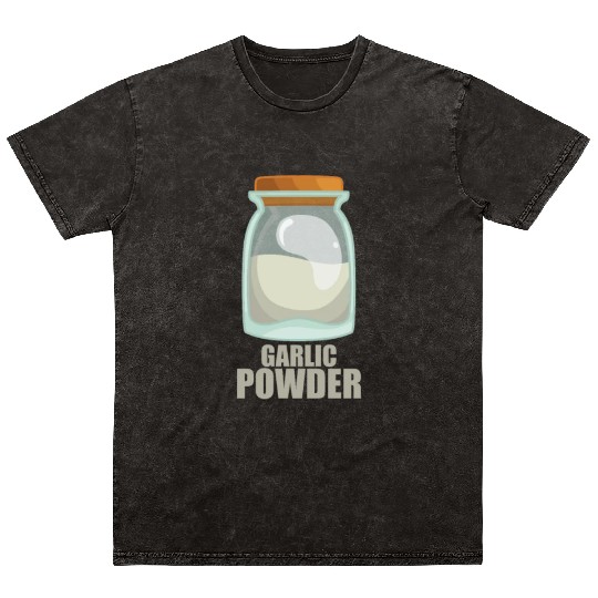 Garlic Powder Spice Flavor Food Cooking Mineral Wash T Shirts
