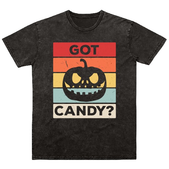Got Candy Trick Or Treat Pumpkin Jack Mineral Wash T Shirts