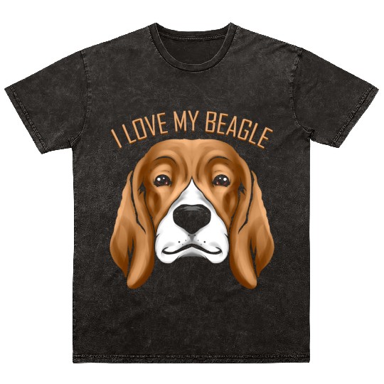 Dog Lover - I Love My Beagle Mineral Wash T Shirts