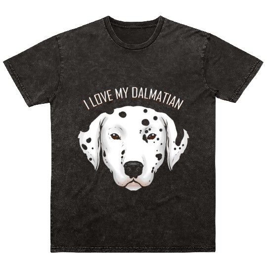 Dog Lover - I Love My Dalmatian Mineral Wash T Shirts