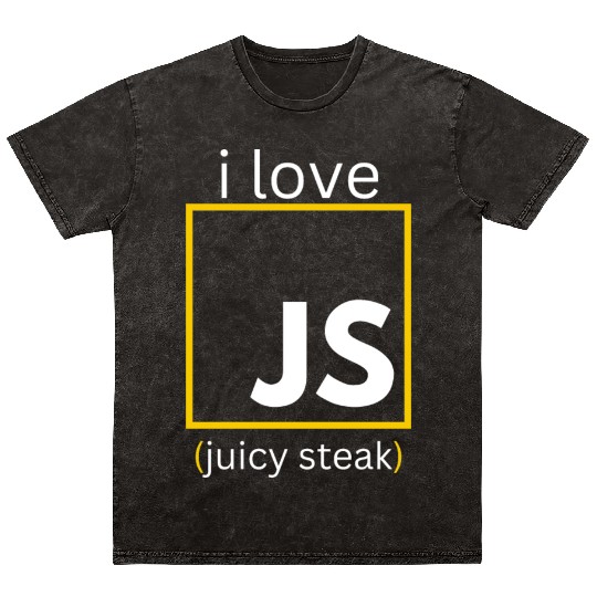 JavaScript web developer funny programming Mineral Wash T Shirts