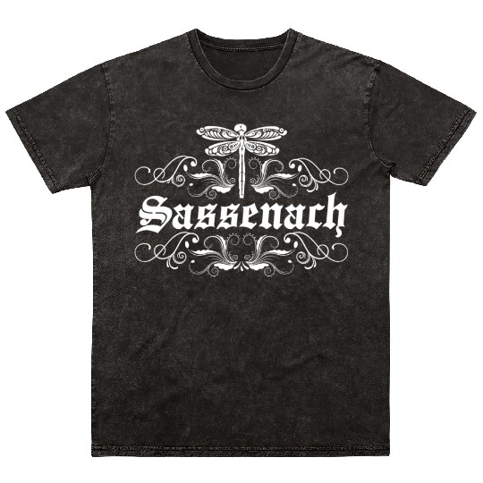 Sassenach Outlander Celtic Gaelic Dragonfly Mineral Wash T Shirts