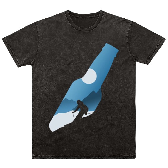 Apres Ski Beer Skiing Mountains Ski Mineral Wash T Shirts