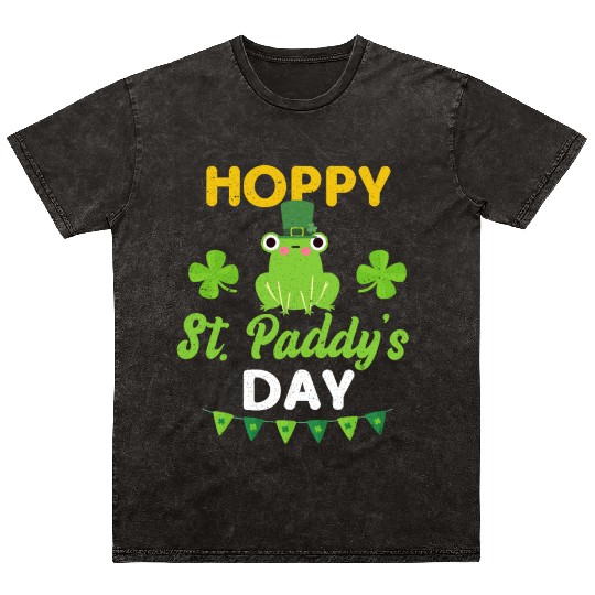 Funny St. Paddy Shenanigans Hoppy St. Paddy's Day Mineral Wash T Shirts