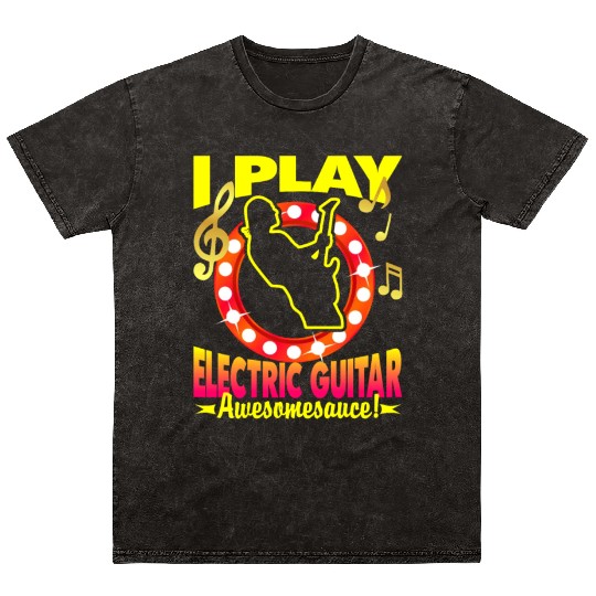 Electric Guitar Mineral Wash T Shirts