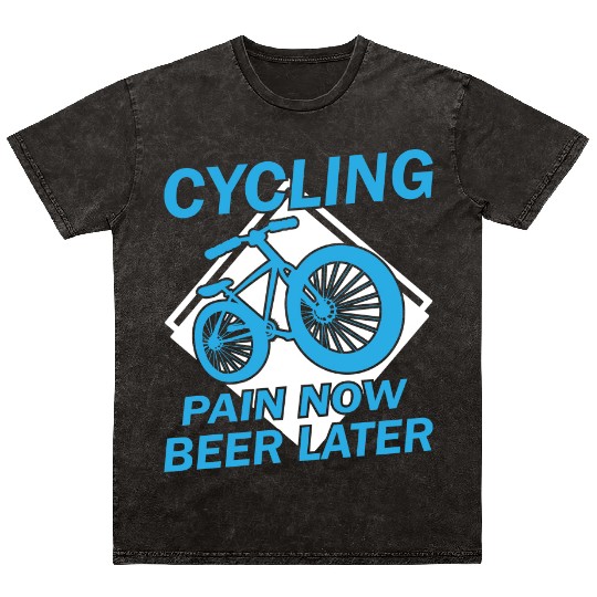 Cycle Now Beer Later Mineral Wash T Shirts