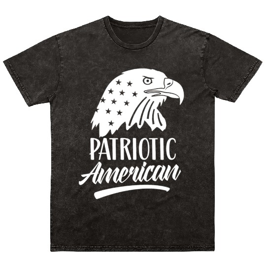 Patriotic American US Patriot USA Mineral Wash T Shirts