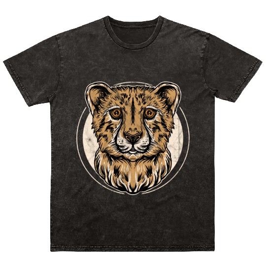 Pard Mineral Wash T Shirts Kinder Leopard Jaguar Boys Girls