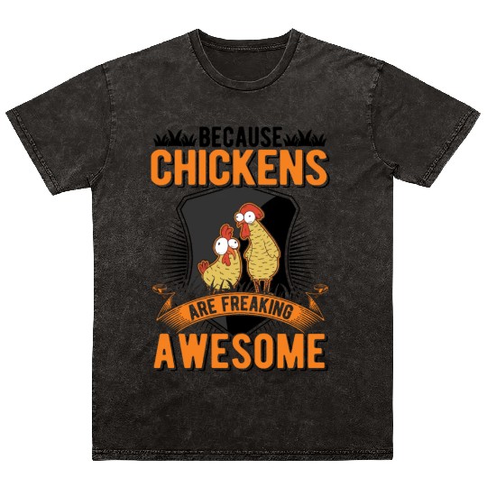 Chickens Farmer Chicken Coop Mineral Wash T Shirts