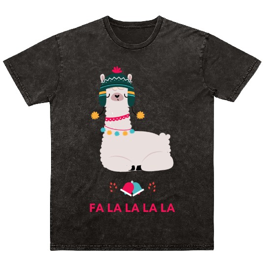 Fa La La La LLama ! Mineral Wash T Shirts