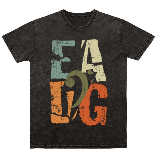 Bass Guitar Player Eadg Bass Clef For Bassist Mineral Wash T Shirts