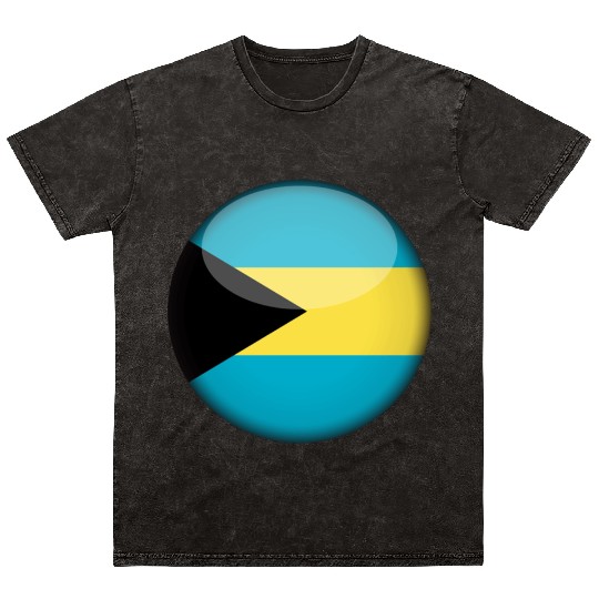 Bahamas Flag Mineral Wash T Shirts