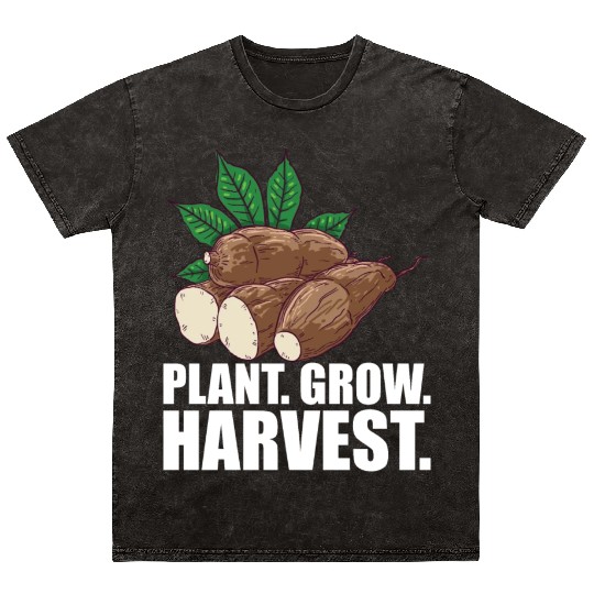 Cassava Farmer - Plant Grow Harvest Mineral Wash T Shirts