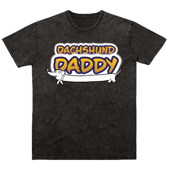 Dachshund Daddy Mineral Wash T Shirts