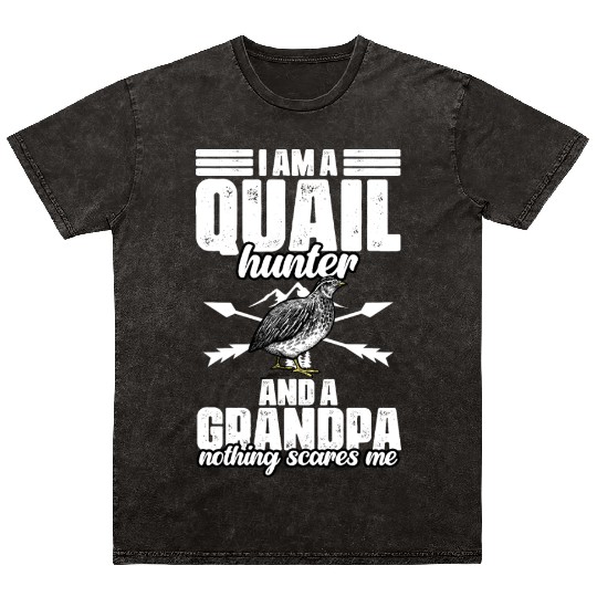 Funny Quail Hunting Hobby For Bobwhite Quail Mineral Wash T Shirts