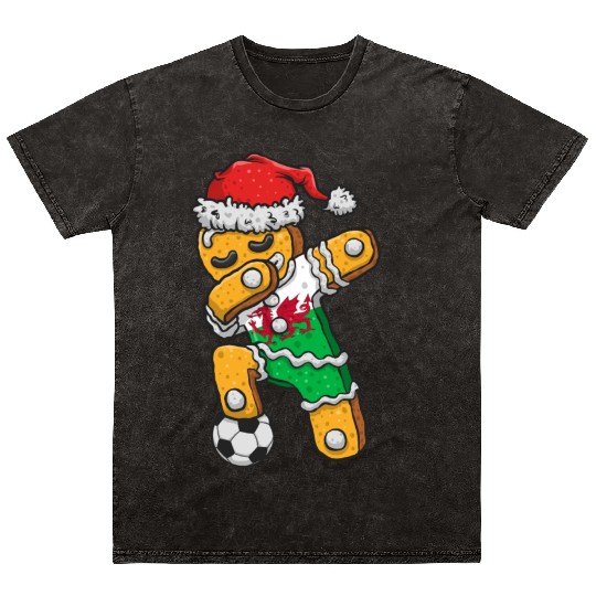 Christmas Mineral Wash T Shirts, Soccer Boy Jersey Dabbing