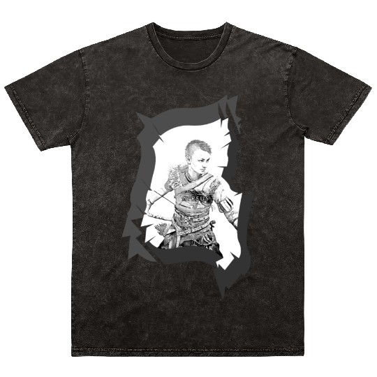 Son kratos,god of war. PS 4 Mineral Wash T Shirts