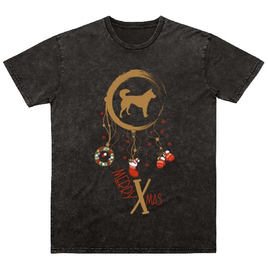 dog dreamcatcher Christmas Kintamani Dog Mineral Wash T Shirts