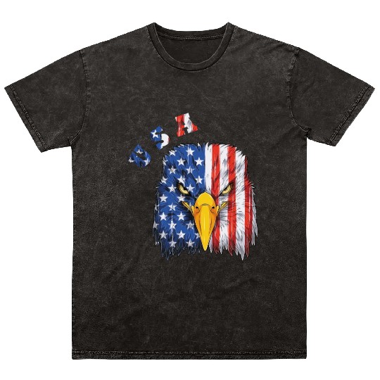 USA - Bald Eagle Mineral Wash T Shirts