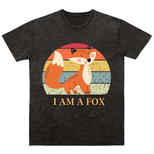 I Am A Fox Mineral Wash T Shirts