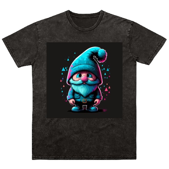 Cyberpunk Gnome Mineral Wash T Shirts