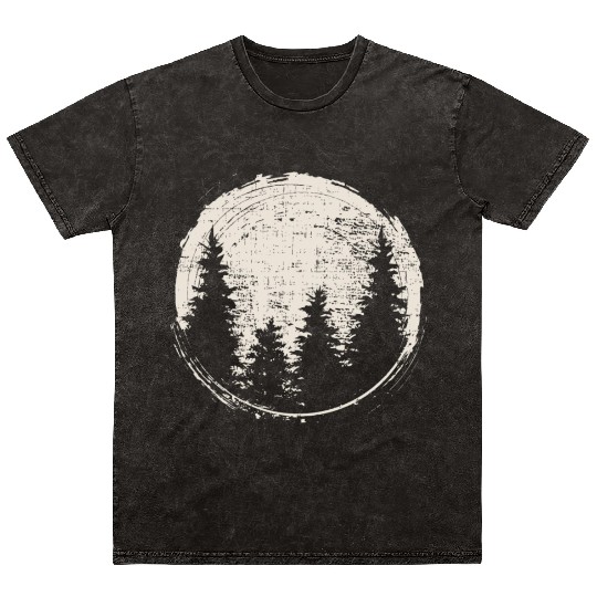 Love Forest Love Fun Design For Nature Fans Mineral Wash T Shirts