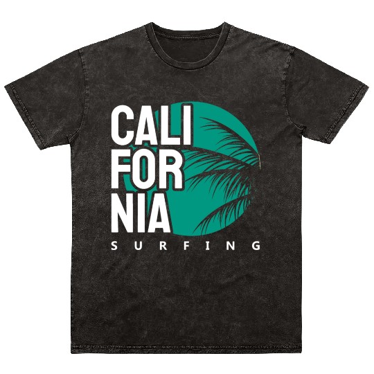California surfing Mineral Wash T Shirts