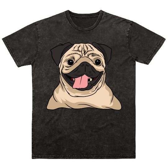 Pug Cute Puppy Dog Owners Pet Lover Gift Ideas Mineral Wash T Shirts