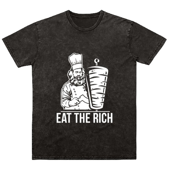 Eat the rich Karl Marx economist Mineral Wash T Shirts