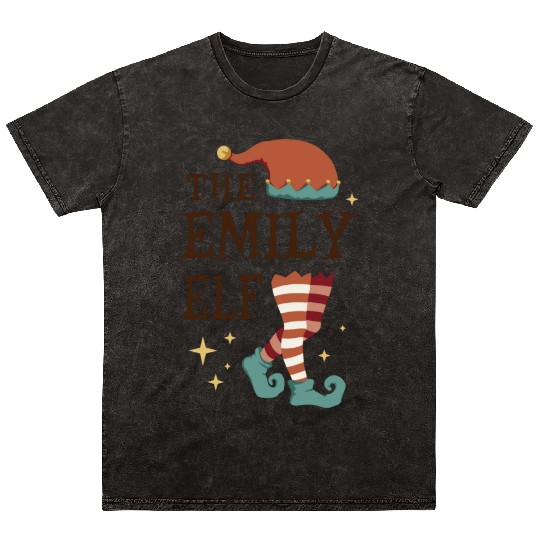 The Emily Elf - Christmas Pajama for Emily Mineral Wash T Shirts