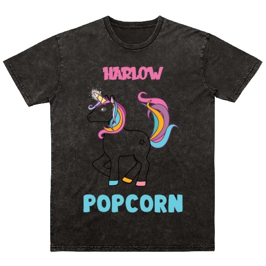 Harlow And Popcorn Merch Popcorn The Pony Mineral Wash T Shirts