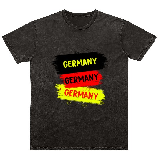 Germany Design Mineral Wash T Shirts