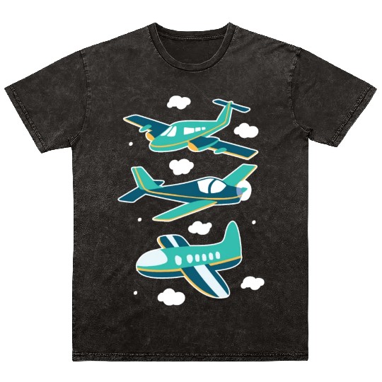 Planes flying in and out Planes flying in and out Mineral Wash T Shirts