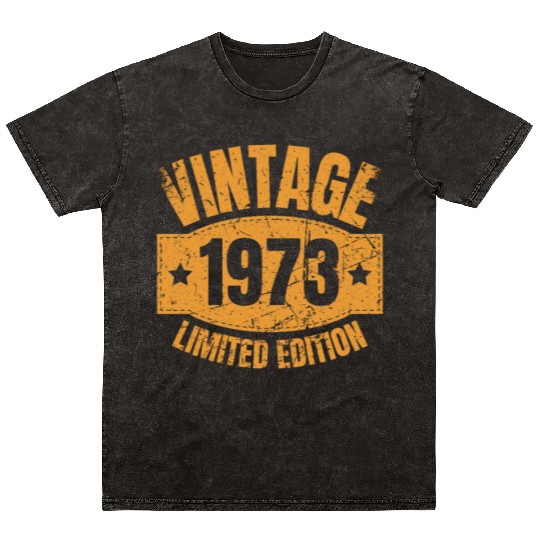 50 Years Vintage 1973 Retro 50th Birthday Mineral Wash T Shirts