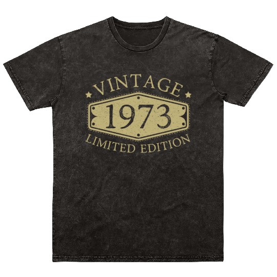 50 Years Vintage 1973 Retro 50th Birthday Mineral Wash T Shirts